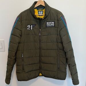 Men’s porsche  martini racing quilted jacket